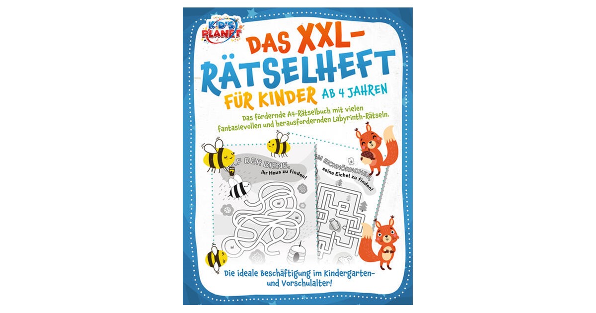 Liebing | Das XXL-Rätselheft für Kinder ab 4 Jahren: Das fördernde A4