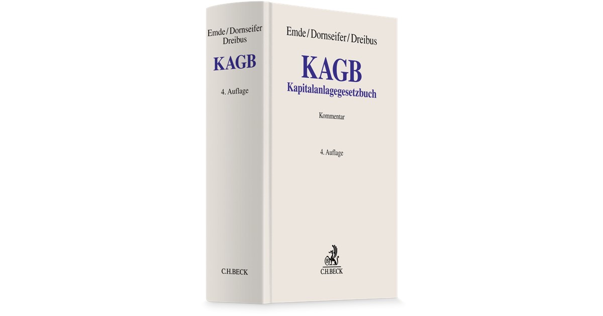 Emde / Dornseifer | Kapitalanlagegesetzbuch: KAGB | 4. Auflage | 2027 ...