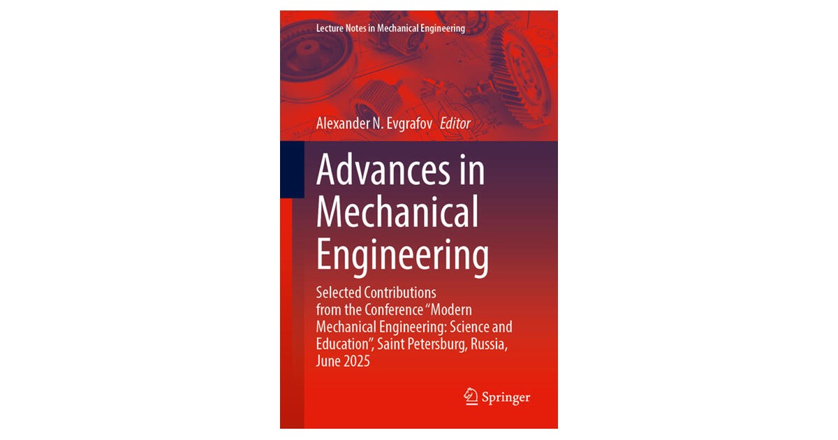 Evgrafov | Advances in Mechanical Engineering | 1. Auflage | 2026 ...