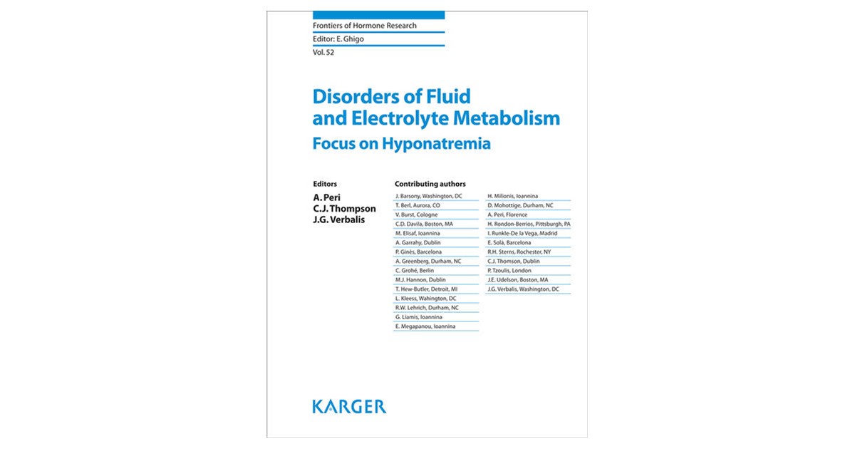 Peri / Thompson | Disorders of Fluid and Electrolyte Metabolism | 1 ...