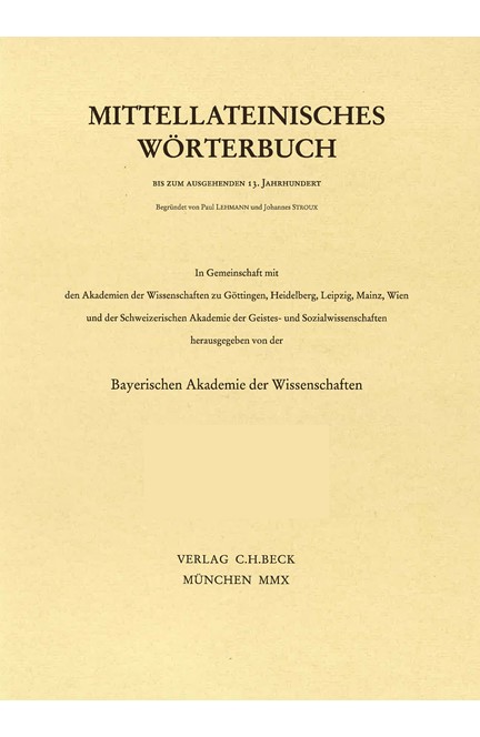 Cover: , Mittellateinisches Wörterbuch  31. Lieferung (dominium - efficientia)