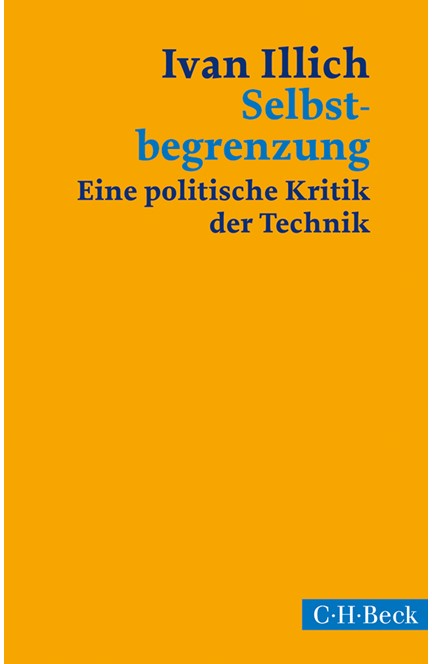 Cover: Ivan Illich, Selbstbegrenzung