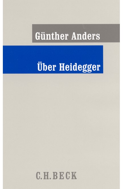 Cover: Günther Anders, Über Heidegger