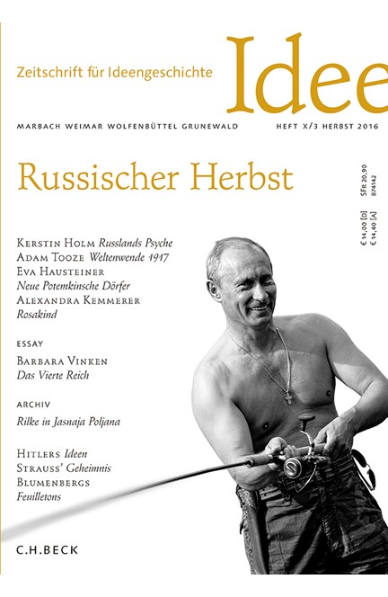 Cover: , Zeitschrift für Ideengeschichte Heft X/3 Herbst 2016