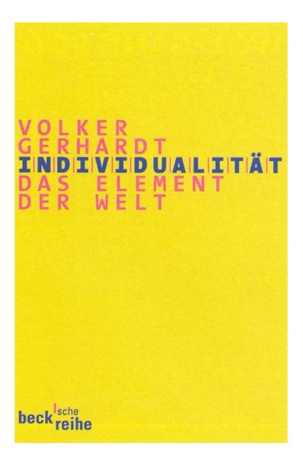 Cover: Volker Gerhardt, Individualität