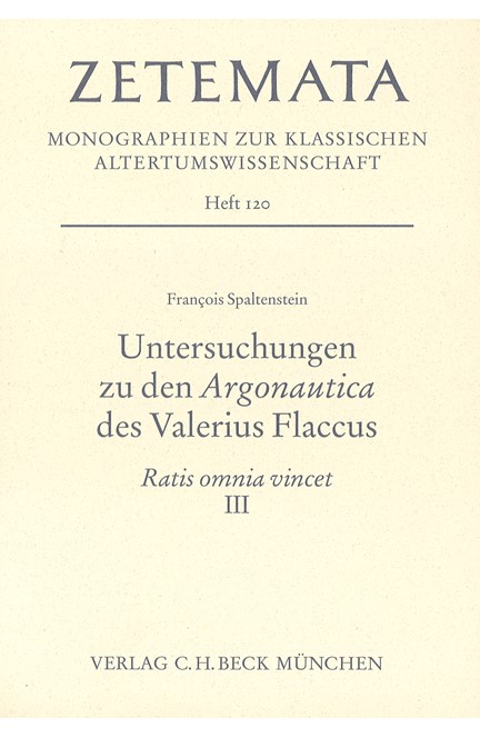 Cover: François Spaltenstein, Untersuchungen zu den Argonautica des Valerius Flaccus