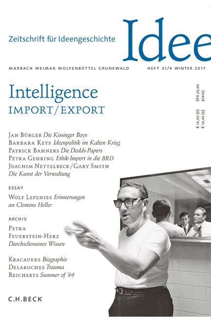 Cover: , Zeitschrift für Ideengeschichte Heft XI/4 Winter 2017