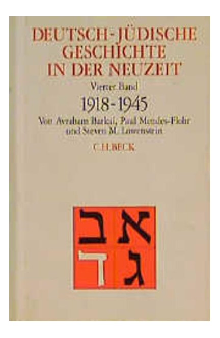 Cover: Avraham Barkai|Paul Mendes-Flohr, Deutsch-jüdische Geschichte in der Neuzeit: Aufbruch und Zerstörung 1918-1945