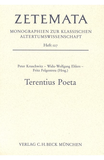 Cover: , Terentius Poeta