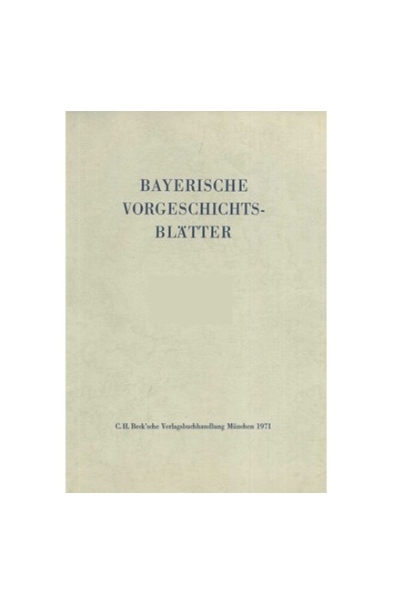 Cover: , Bayerische Vorgeschichtsblätter 2003