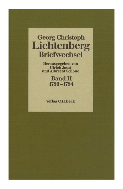 Cover: , Lichtenberg, Briefwechsel: 1780-1784