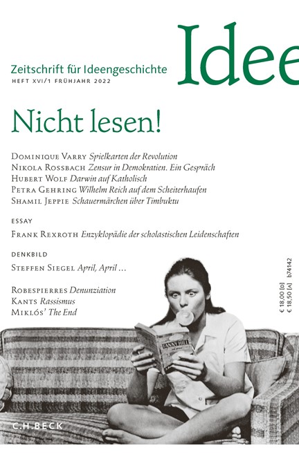 Cover: , Zeitschrift für Ideengeschichte: ZIG - Abo