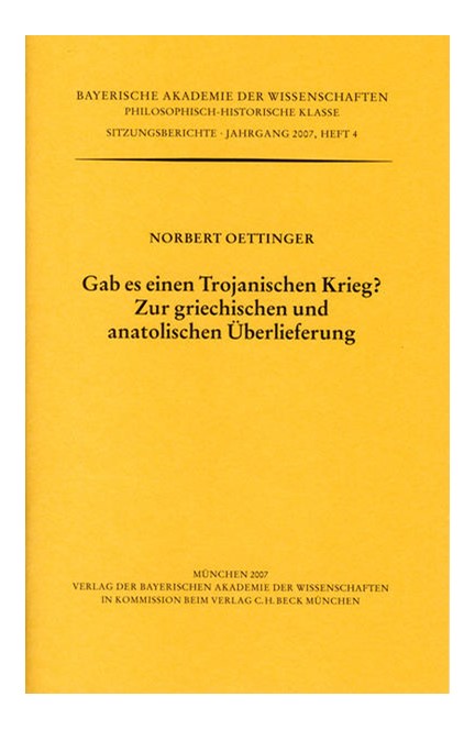 Cover: Norbert Oettinger, Gab es einen Trojanischen Krieg?