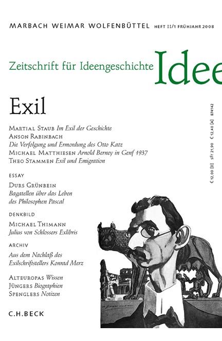 Cover: , Zeitschrift für Ideengeschichte: ZIG (2008) Heft 1: Exil