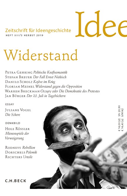 Cover: , Zeitschrift für Ideengeschichte Heft XIII/3 Herbst 2019