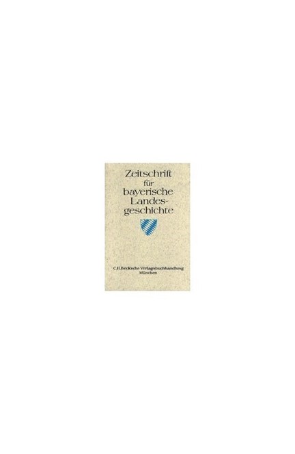 Cover: , Zeitschrift für bayerische Landesgeschichte Band 84 Heft 1/2021