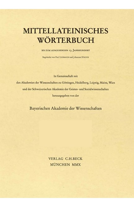 Cover: , Mittellateinisches Wörterbuch  54. Lieferung (scissura - semifer)