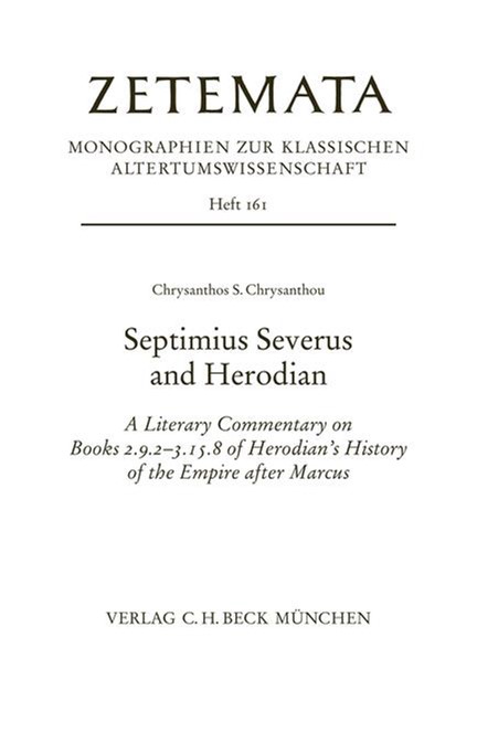 Cover: Chrysanthos Chrysanthou, Septimius Severus and Herodian