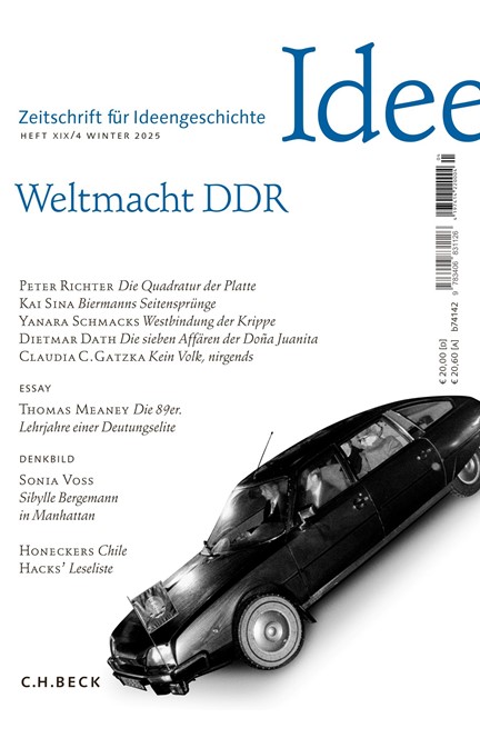 Cover: , Zeitschrift für Ideengeschichte Heft XIX/4 Winter 2025