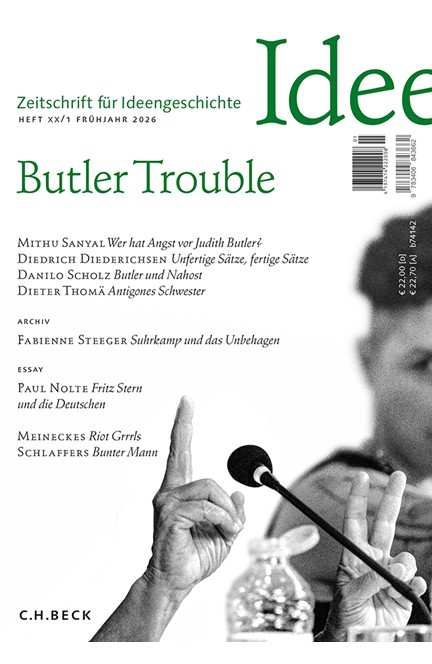 Cover: , Zeitschrift für Ideengeschichte Heft XX/1 Frühjahr 2026