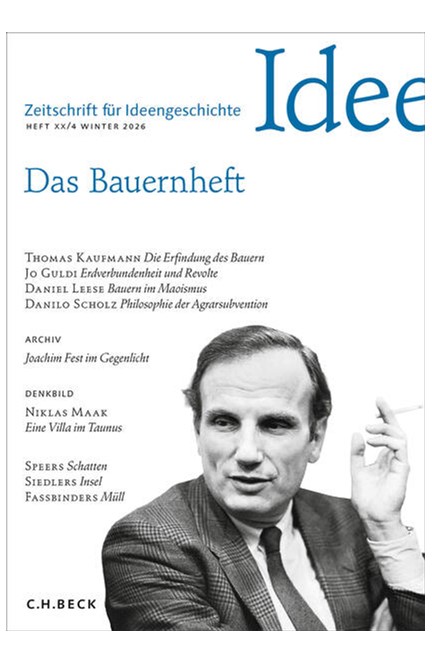 Cover: , Zeitschrift für Ideengeschichte Heft XX/4 Winter 2026