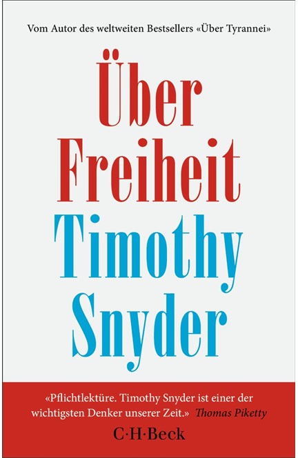 Cover: Timothy Snyder, Über Freiheit