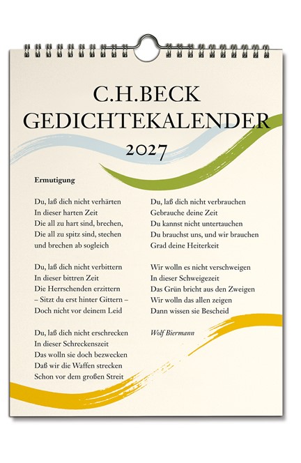 Cover: , C.H. Beck Gedichtekalender