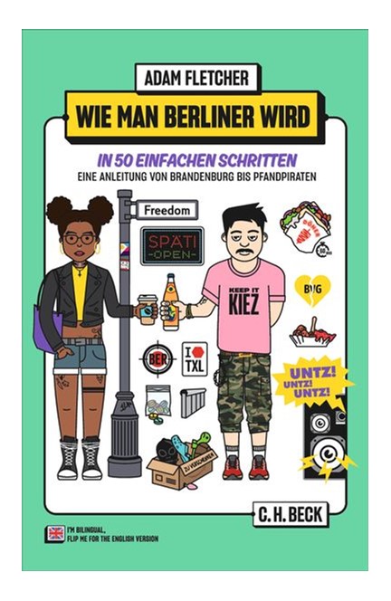 Cover: Adam Fletcher, Wie man Berliner wird in 50 einfachen Schritten / How to be a Berliner in 50 easy steps