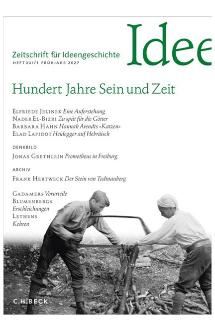 Cover: , Zeitschrift für Ideengeschichte Heft XXI/1 Frühjahr 2027