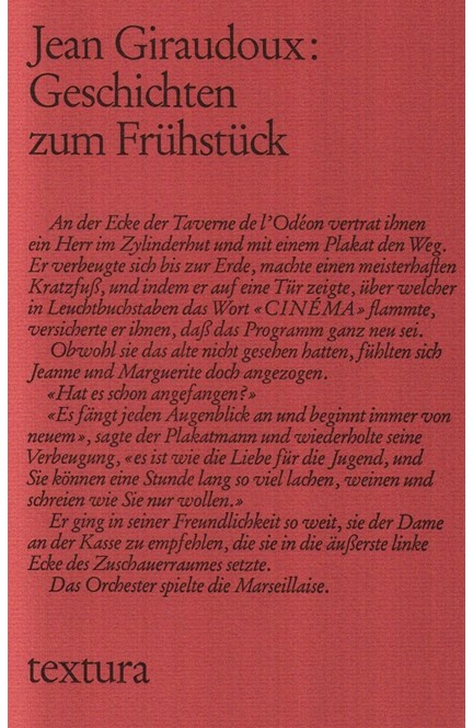 Cover: Jean Giraudoux, Geschichten zum Frühstück