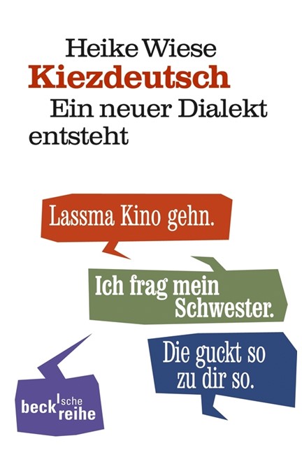 Cover: Heike Wiese, Kiezdeutsch