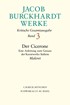 Cover: Burckhardt, Jacob, Der Cicerone