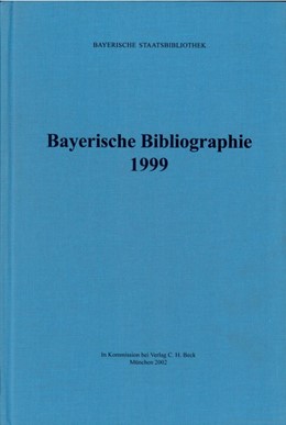 Cover:, Bayerische Bibliographie  1999