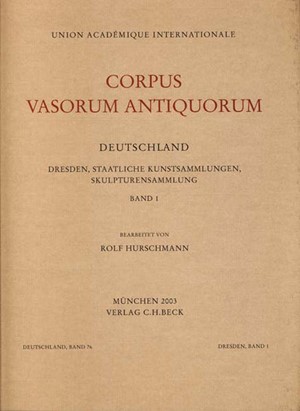 Cover: , Corpus Vasorum Antiquorum Deutschland Bd. 76  Dresden Bd. I