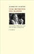 Cover: Schöne, Albrecht, Vom Betreten des Rasens
