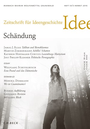 Cover: , Zeitschrift für Ideengeschichte Heft IX/3 Herbst 2015