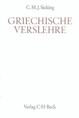 Cover: Sicking, C. M. J., Griechische Verslehre