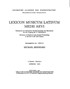 Cover: Bernhard, Michael, Lexicon Musicum Latinum Medii Aevi = Wörterbuch der lateinischen Musikterminologie des Mittelalters bis zum Ausgang des 15. Jahrhunderts = Dictionary of Medieval Latin Musical Terminology to the End of the 15th Century
