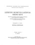 Cover: Bernhard, Michael, Lexicon Musicum Latinum Medii Aevi = Wörterbuch der lateinischen Musikterminologie des Mittelalters bis zum Ausgang des 15. Jahrhunderts = Dictionary of Medieval Latin Musical Terminology to the End of the 15th Century
