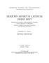 Cover: Bernhard, Michael, Lexicon Musicum Latinum Medii Aevi = Wörterbuch der lateinischen Musikterminologie des Mittelalters bis zum Ausgang des 15. Jahrhunderts = Dictionary of Medieval Latin Musical Terminology to the End of the 15th Century