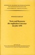 Cover: Habicht, Werner, Texte und Kontexte der englischen Literatur im Jahr 1595