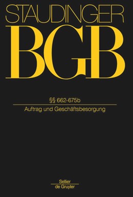 Cover: Rieble, §§ 662-675b (Auftrag und Geschäftsbesorgung)