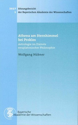 Cover: Wolfgang Hübner, Athena am Sternhimmel bei Proklos