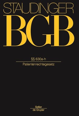 Cover: von Staudinger, §§ 630a-630h (Behandlungsvertrag)