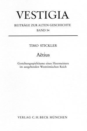 Cover: Timo Stickler, Aetius