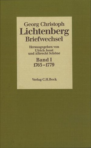 Cover: , Lichtenberg, Briefwechsel: 1765-1779