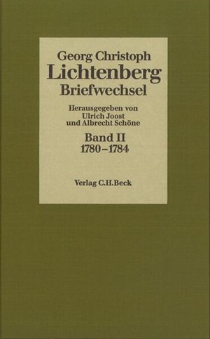 Cover: , Lichtenberg, Briefwechsel: 1780-1784