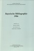 Cover: Wiese, Renate / Tenbörg, Annelore, Bayerische Bibliographie  1986