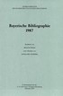 Cover: Wiese, Renate / Tenbörg, Annelore, Bayerische Bibliographie  1987