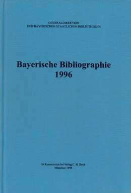 Cover:, Bayerische Bibliographie  1996